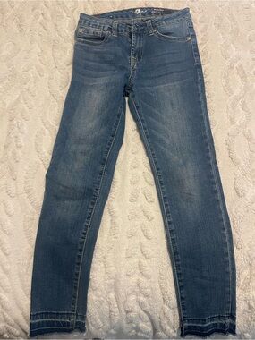 7 For All Mankind Girls Dark Blue Skinny Jeans